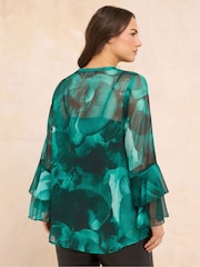 Evans Blue Orchid Frill Top - Image 2 of 5
