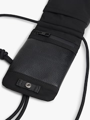 Tommy Hilfiger Black Textile Flap Logo Travel Pouch - Image 3 of 6
