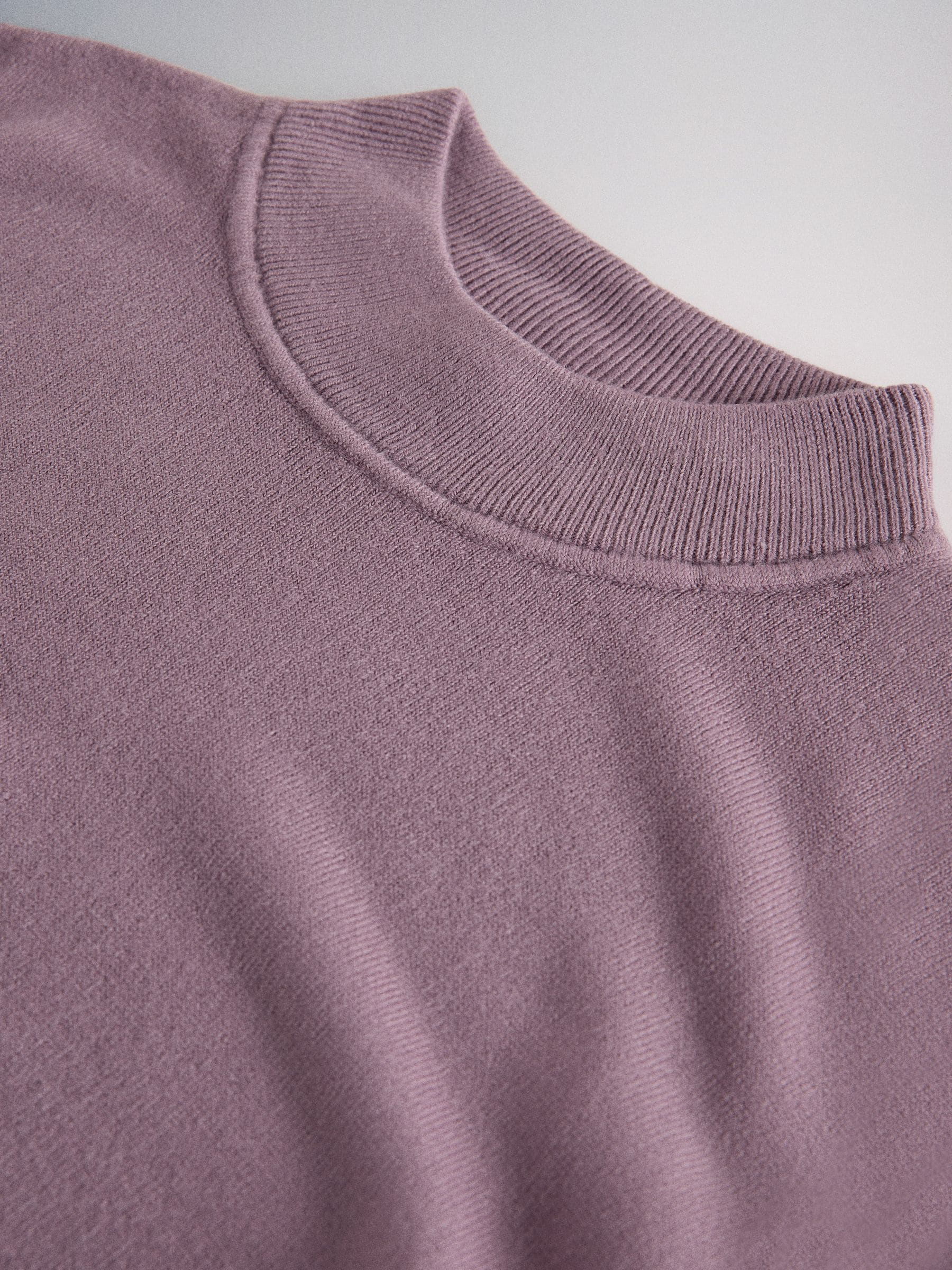 Buy The Set 3 Pack Knitted Cap Sleeve Hi Neck Tops Cream/Plum/Grey