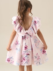 Angel & Rocket White Emillie Print Fill Sleeve Dress - Image 2 of 8