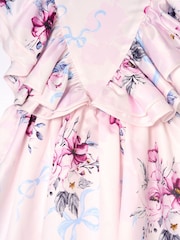 Angel & Rocket White Emillie Print Fill Sleeve Dress - Image 8 of 8