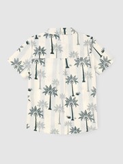 Angel & Rocket Blue Jamie Palm Stripe SS Shirt - Image 7 of 8