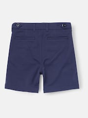 Angel & Rocket Blue Maddox Pleat Front Smart Shorts - Image 6 of 7