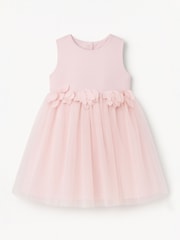 Angel & Rocket Pink Juno Blush Flower Waist Dress - Image 5 of 6