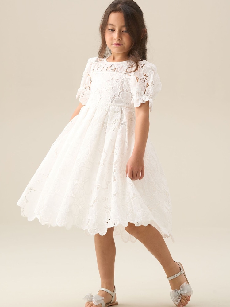 Angel & Rocket White Maeva Mint Lace Dress - Image 2 of 5