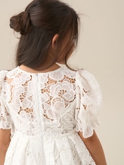 Angel & Rocket White Maeva Mint Lace Dress - Image 4 of 5