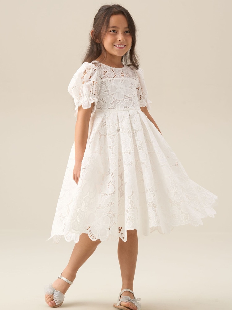 Angel & Rocket White Maeva Mint Lace Dress - Image 5 of 5 Angel & Rocket White Maeva Mint Lace Dress - Image 5 of 5