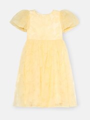 أصفر - فستان Francine مزخرف بكُم منفوخ من Angel & Rocket - صورة 15 من 17