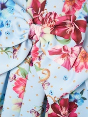 Angel & Rocket Blue Lola Pleated Fitted Dress - Image 7 of 7