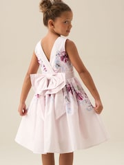 Angel & Rocket Pink Elisa Print Bow Back Dress - Image 12 of 18