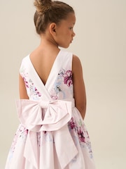 Angel & Rocket Pink Elisa Print Bow Back Dress - Image 13 of 18