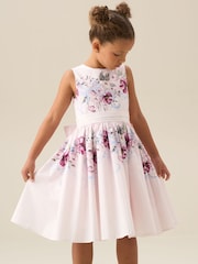 Angel & Rocket Pink Elisa Print Bow Back Dress - Image 15 of 18