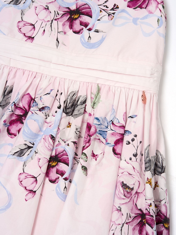 Angel & Rocket Pink Elisa Print Bow Back Dress - Image 18 of 18