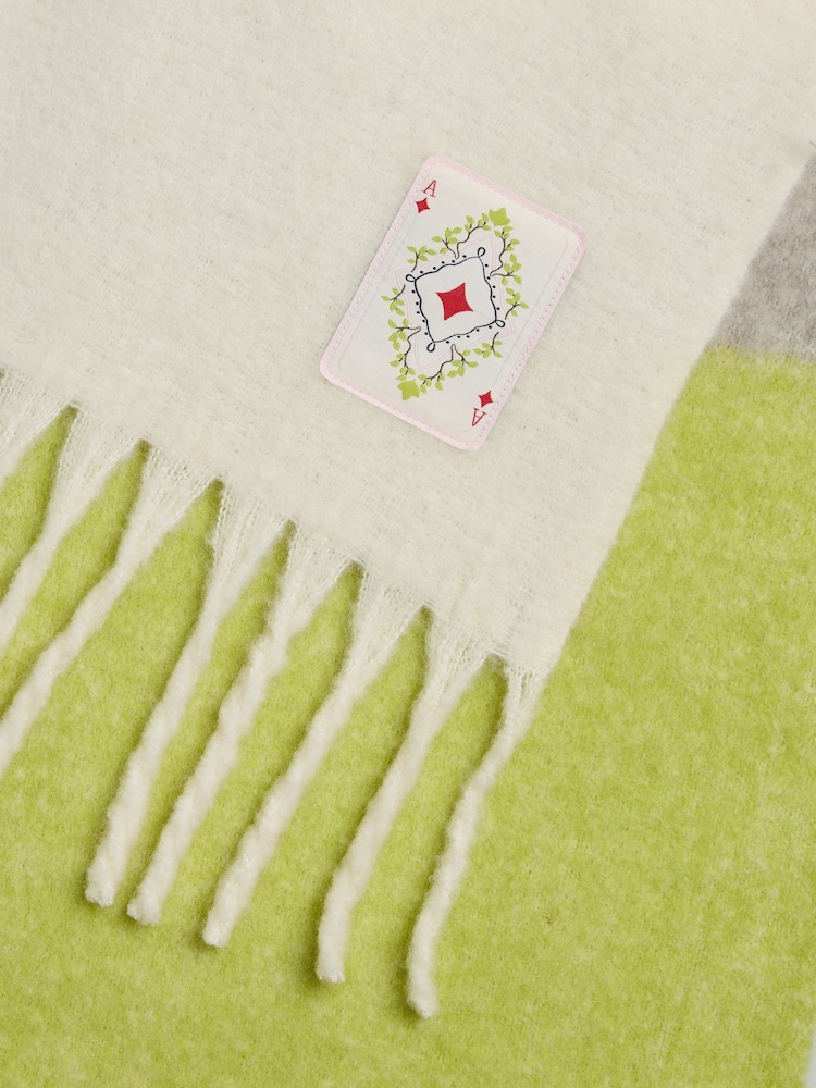 PIECES White Wool Scarf - Image 2 of 2