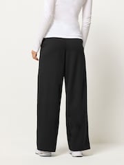 PixieGirl Petite Black Scuba Crepe Wide Leg Trousers - Image 3 of 5