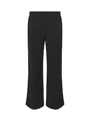 PixieGirl Petite Black Scuba Crepe Wide Leg Trousers - Image 5 of 5
