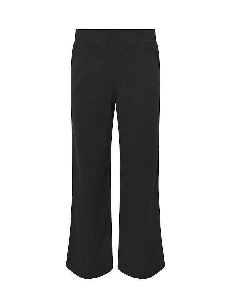 PixieGirl Petite Black Scuba Crepe Wide Leg Trousers - Image 5 of 5 PixieGirl Petite Black Scuba Crepe Wide Leg Trousers - Image 5 of 5