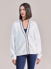 LOVALL White Ultimate Everyday Cardigan - Image 1 of 4