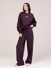 LOVALL Red Wide Leg Joggers - Image 2 of 6