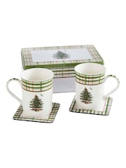 Spode 5 Piece Multi Christmas Tree 2025 Annual Mug & Tin Set - Image 2 of 6