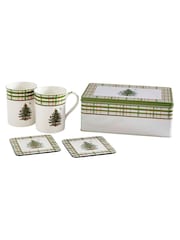 Spode 5 Piece Multi Christmas Tree 2025 Annual Mug & Tin Set - Image 3 of 6