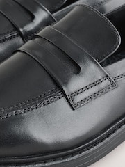 Black Leather Slip on School Shoes - Image 5 of 5