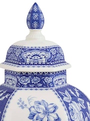 Spode Blue White Italian Floral Vase - Image 6 of 6