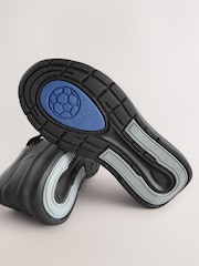 Black Football Leather Touch Fastening School Shoes - Image 5 of 5