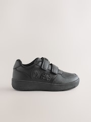Чорний - Sonic Touch Fastening School Shoes - Image 3 of 7