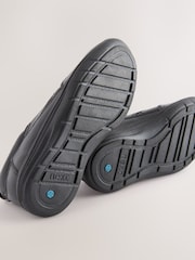 Black Extra Wide Fit (H) School Leather Lace-Up Shoes - Image 4 of 5