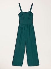 FatFace Ruby Teal Blue Petite Jumpsuit - Image 5 of 5