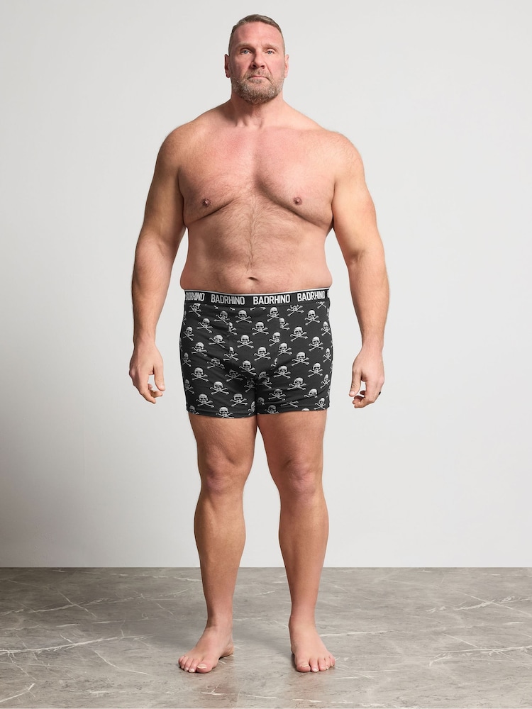 BadRhino Big & Tall Black Boxers 3 Pack - Image 2 of 6