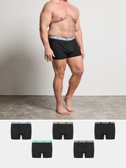 BadRhino Big & Tall Black Boxers 5 Pack - Image 1 of 5