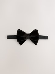 Black Signature Italian Cotton Bow Tie - Image 1 of 4