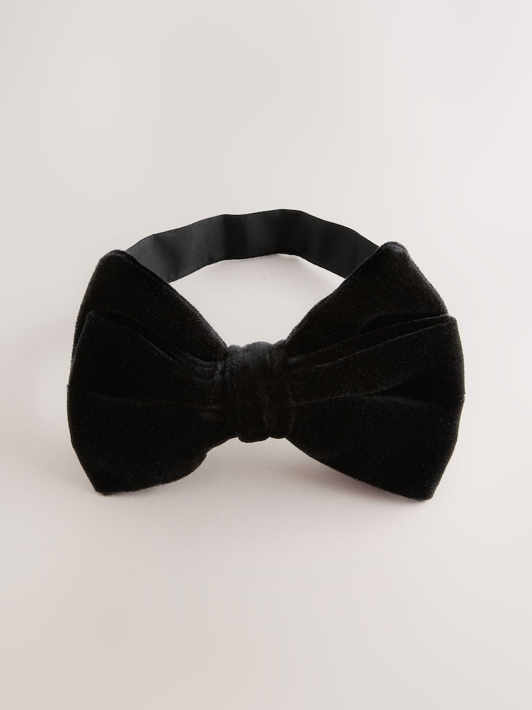 Black Signature Italian Cotton Bow Tie - Image 2 of 4
