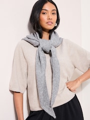 Friends Like These Grey Oversized Brushed Triangle Scarf - Image 1 of 6