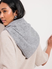 Friends Like These Grey Oversized Brushed Triangle Scarf - Image 2 of 6