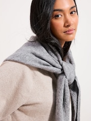 Friends Like These Grey Oversized Brushed Triangle Scarf - Image 3 of 6