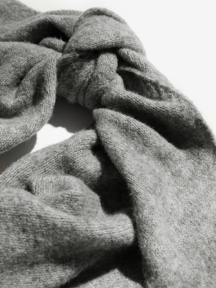 Friends Like These Grey Oversized Brushed Triangle Scarf - Image 6 of 6