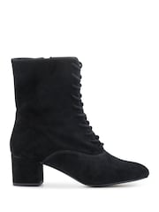 Jones Bootmaker Black Michie Leather Lace-Up Boots - Image 1 of 5