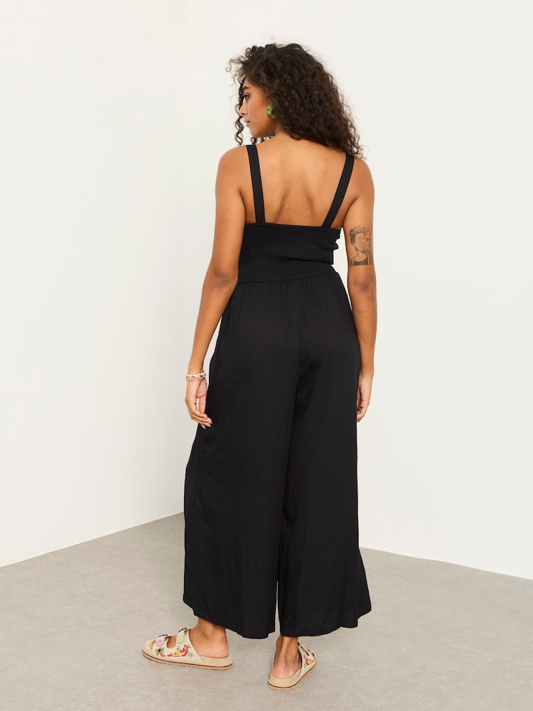 FatFace Ruby Black Petite Jumpsuit - Image 2 of 6