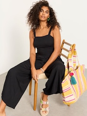 FatFace Ruby Black Petite Jumpsuit - Image 5 of 6