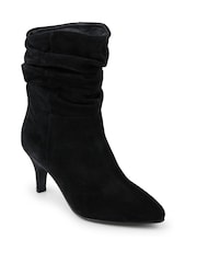 Jones Bootmaker Black Kathryn Slouch Leather Ankle Boots - Image 2 of 5