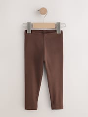 Brown/Grey Ribbed Leggings 5 Pack (3mths-7yrs) - Image 3 of 10