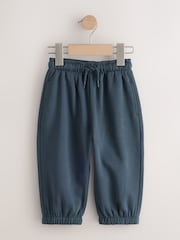 Blue/Navy Wide Cuffed Joggers 3 Pack (3mths-7yrs) - Image 3 of 7