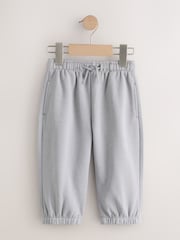 Blue/Navy Wide Cuffed Joggers 3 Pack (3mths-7yrs) - Image 4 of 7