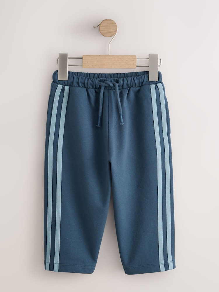 Blue/Grey Side Stripe Joggers 2 Pack (3mths-7yrs) - Image 2 of 6
