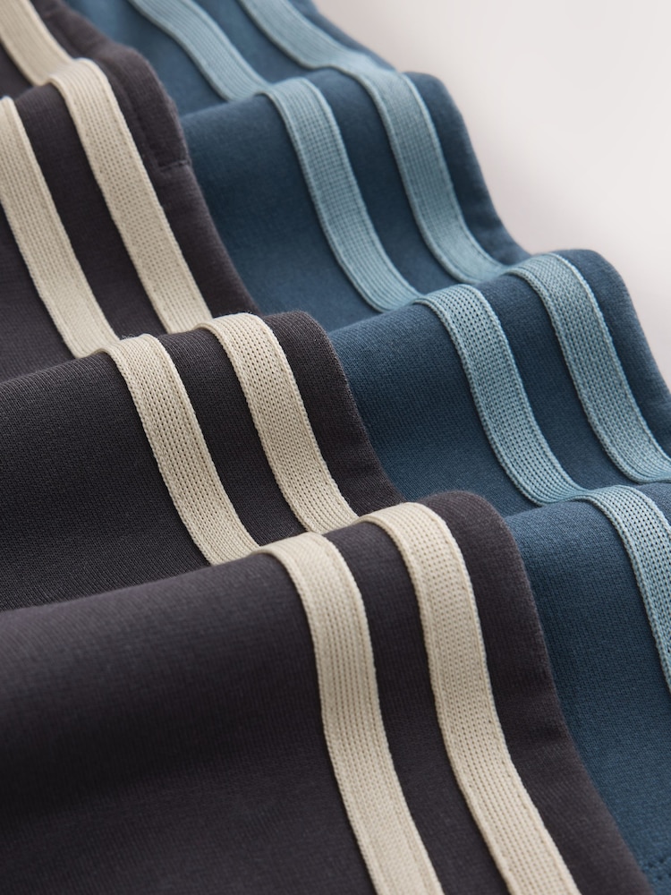 Blue/Grey Side Stripe Joggers 2 Pack (3mths-7yrs) - Image 6 of 6