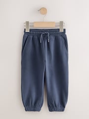 Black/Grey Regular Fit Soft Touch Jersey Joggers (3mths-7yrs) - Image 2 of 7