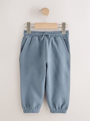 Black/Grey Regular Fit Soft Touch Jersey Joggers (3mths-7yrs) - Image 4 of 7